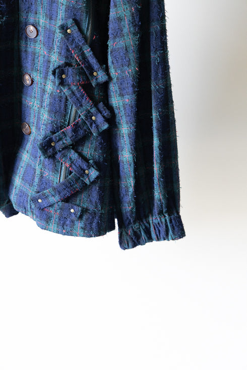【YUTA MATSUOKA】"Fork Needle Punch Coach Jacket"